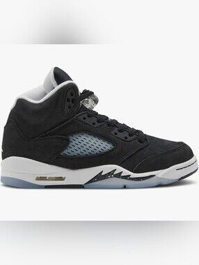 Nike air jordan 5 retro oreo black cool grey and white shoes Sneakers Size 6y 6